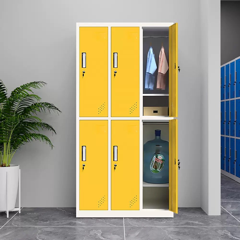 colorful 6 door steel locker