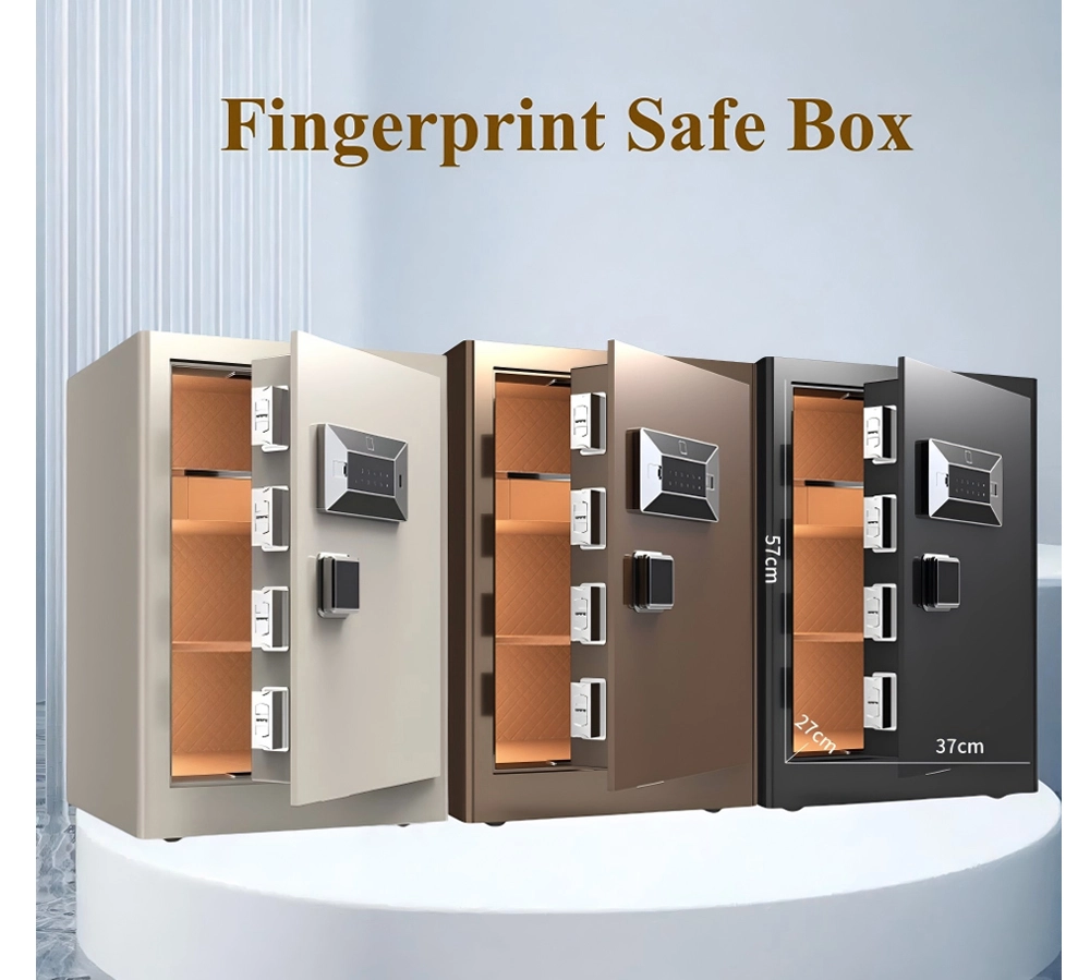 3 colors 60cm smart security fingerprint safe box 