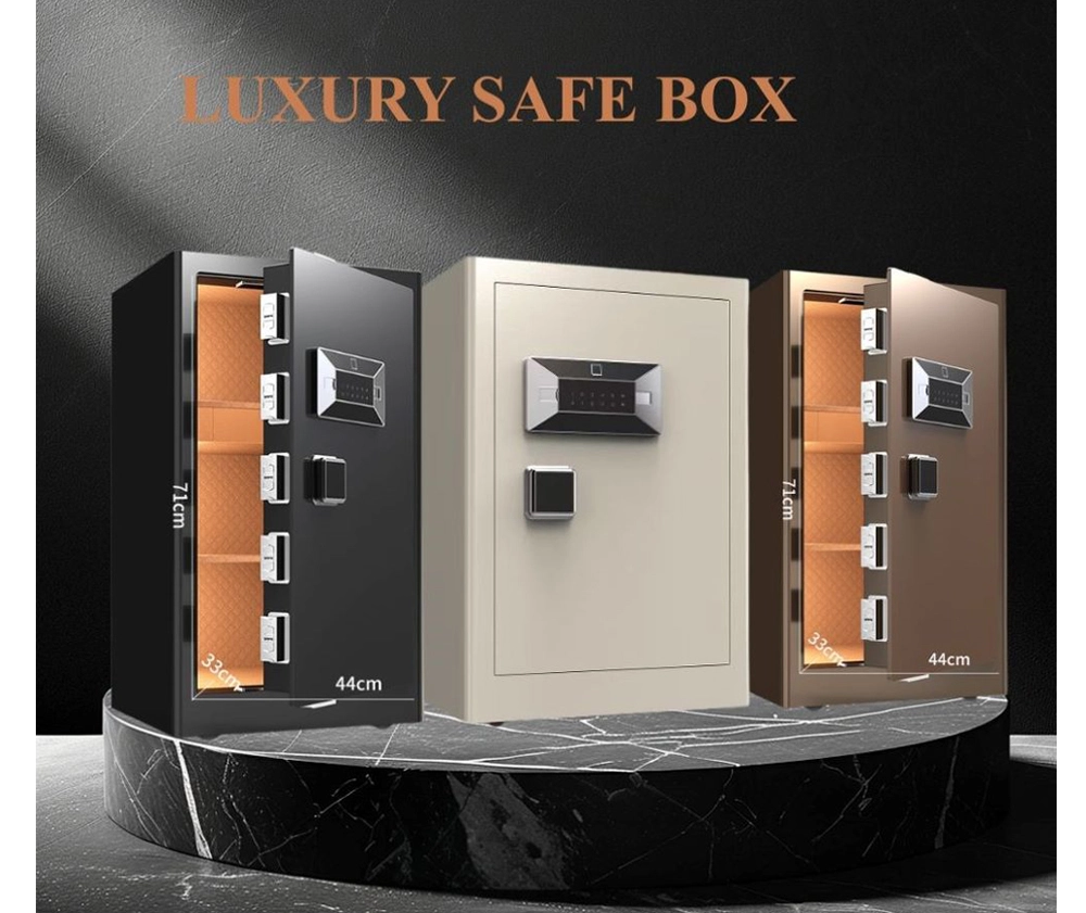 3 colors steel luxury safe box