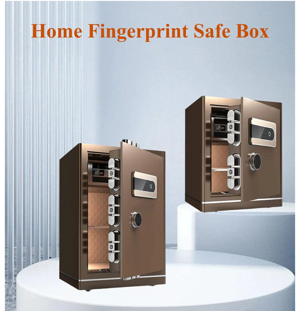 Home hotel smart anti theft fingerprint safe box